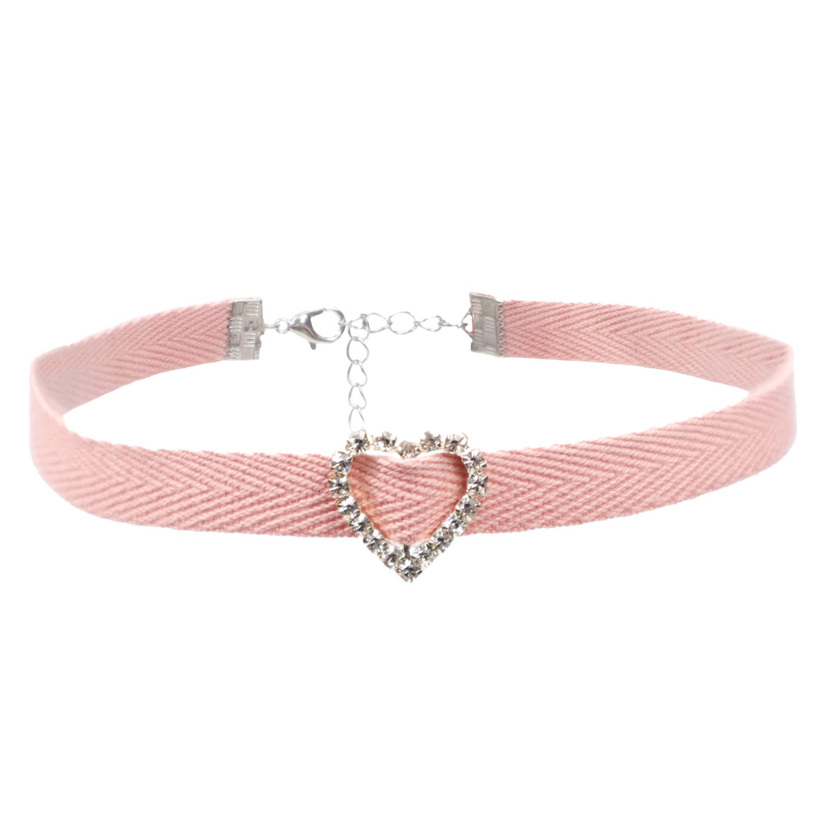 Wholesale Girls' Pink Heart Butterfly Clavicle Necklace